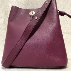 【美品】 ケイトスペード マーティ バケット ハート金具 ワインレッド