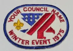 レア 見本品 1975年 USA ボーイスカウト 冬季イベント パッチ