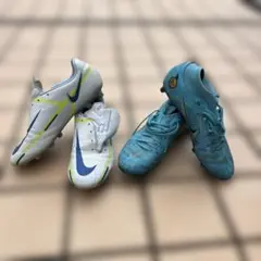 2足販売‼️Nike サッカーシューズ ホワイト/ブルー