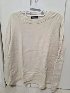 drug store's アイボリー 刺繍 長袖 カットソー