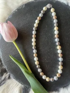 コットンパールネックレス