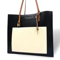 美品 マークジェイコブス　グラインド トートバッグ レザー　ブラック　A4