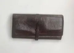 genten     トスカ ベルト付きフラップ長財布