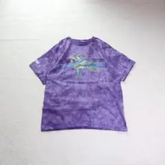 00s 海外古着 パープル 紫 タイダイ Animal アニマル XL