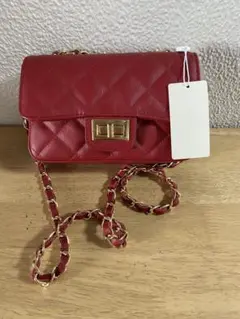 新品未使用】ZARA 赤 ヤギ革 ショルダーバッグ パーティバッグ - メルカリ