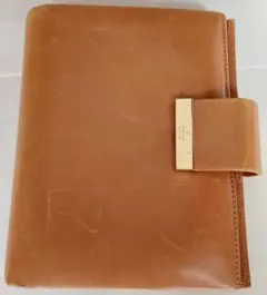 GUCCI レザー手帳カバー ブラウン