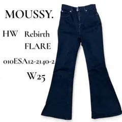 MOUSSY HW Rebirth FLAR フレア　デニム　黒25 y2kのサムネイル