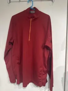 TIMBERLAND 長袖 ハーフジップ XL 赤 パフォーマンス