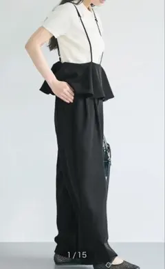コカ coca フリルオールインワン （Black）