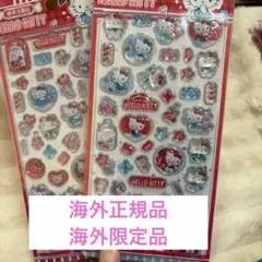 正規品海外限定　サンリオハローキティ　ボンボンドロップシール2枚セット