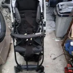 ブラック ドット柄 ベビーカー