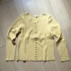 テチチ カーディガン Ｖネック 黄色 イエロー 春