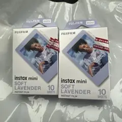 FUJIFILM instax mini チェキ　フィルム　ラベンダー　20枚