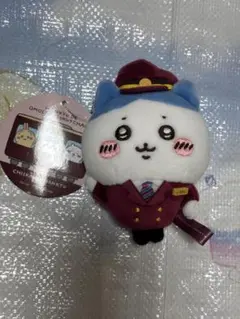 ちいかわ阪急電車なマスコット　ハチワレ　キーホルダー　ぬいぐるみ