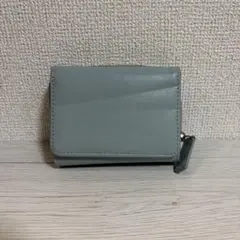 三つ折り財布 コンパクトウォレット ブルーグレー