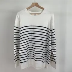 UNIQLO ボーダーニットセーター XL