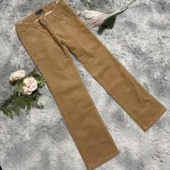 【RALPH LAUREN】ベージュ コーデュロイ ストレートパンツ
