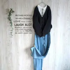 ✱niko and… ✱　ざっくりニットカーディガン　ダークグレー