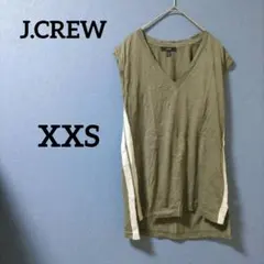 ☆J.CREW 【XXS】オリーブグリーン Vネック ノースリーブ チュニックのサムネイル