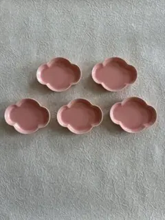 美濃焼　小皿　花形　5枚セット