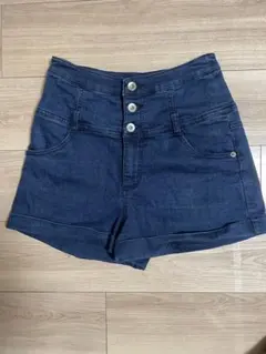 Heather ダークブルー ショートパンツ