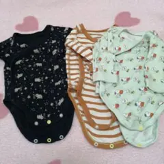 ユニクロ　ボディスーツ3枚　70cm スヌーピー