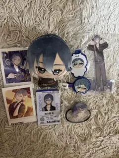わんぱく刀剣乱舞 BIGぬいぐるみ へし切長谷部×1 、他ハンカチ、ポストカード わんぱく！刀剣乱舞 へし切長谷部 ぬいぐるみ ハンカチ ポストカード