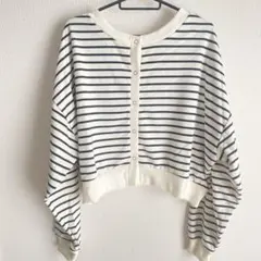 GRL カーディガン　オーバーサイズ　ストライプ　トップス　ボーダー　春服