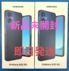ドコモ Galaxy A25 SC-53F 新品 未開封 SIMフリー 黒 ２台