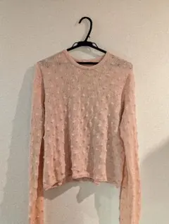 ROPÉ ピンク フレア袖 長袖シャツ F - メルカリ