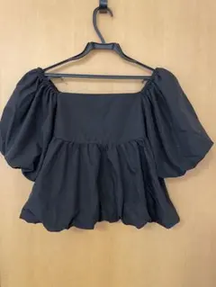 ETHR:TH 黒 オフショルダーフリルトップス✨ Sサイズ