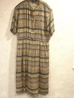 【最終価格】昭和レトロ　ワンピース ペーズリー柄　AIDMA ORIENTAL