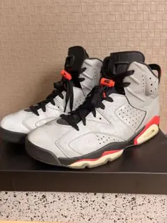 NIKE AIR JORDAN スニーカー グレー×レッド