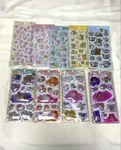 ウォーターシール　ふにふにシール　ぷくぷくシール　キティ　リラックマ　ウサハナ
