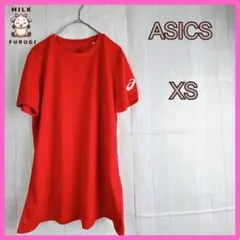 【24時間発送】asics　アシックス　Ｔシャツ　レッド　赤　ＸＳ