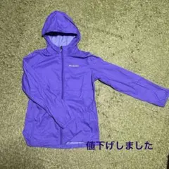 Columbia フード付きジャケット 紫　 キッズ　Lサイズ