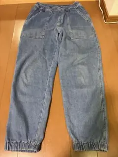 UNIQLOユニクロ　カーゴデニムパンツ160cm レディースS