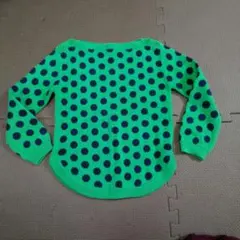 GAP kids ドット柄 ニット セーター グリーン 110cm
