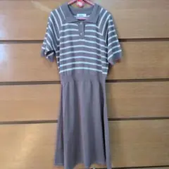 PAIR MANON 半袖ワンピース 　L