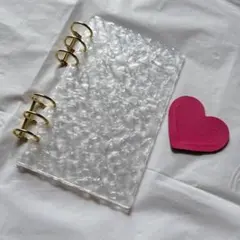 【残り2点】A6 人気 透明 シール帳 バインダー貯金 クリア 推し活 韓国