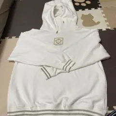 Rady ゴールドロゴ刺繍ビッグフーディースウェットパーカー ホワイト Mサイズ