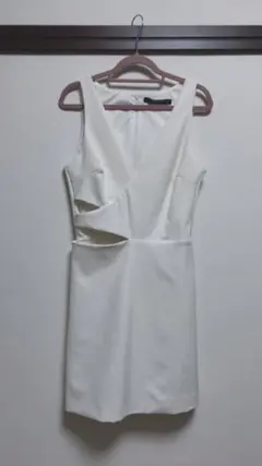ZARA セクシー 白 ワンピース キュロット リゾート パーティー