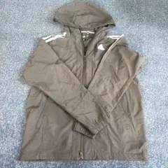상태좋음 adidas アディダス フード付きジャケット チャコールグレー 170