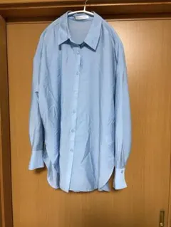 chocol raffine robe 長袖シャツ ライトブルー