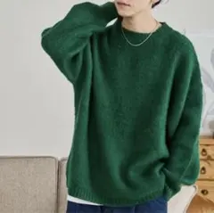 WEGO ダークグリーン ニット Mサイズ