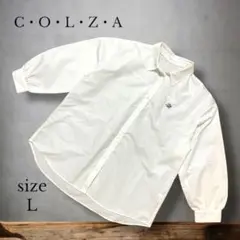 【COLZA】 （ コルザ）　ドレスシャツ　L ホワイト