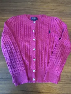 【美品】Polo Ralph Lauren カーディガン6 濃いピンク