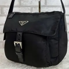 PRADA プラダ メッセンジャーバッグ ナイロン三角ロゴ 黒