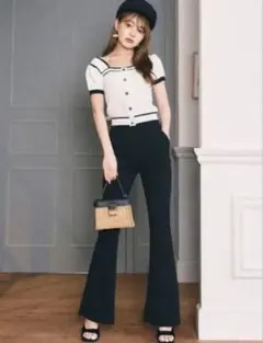 フレア ワイドパンツ