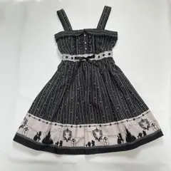 Pendora ワンピース 黒 M ストライプ シャツワンピ y2k 平成ギャル Pendora ワンピース 黒 M ストライプ シャツワンピ y2k 平成